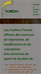 Mobile Screenshot of lesateliersforest.com